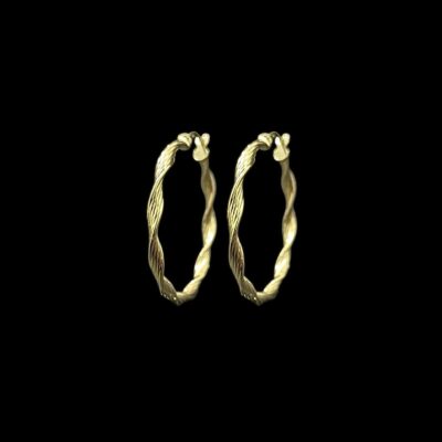 Créoles Torsadées 34 mm 3 mm