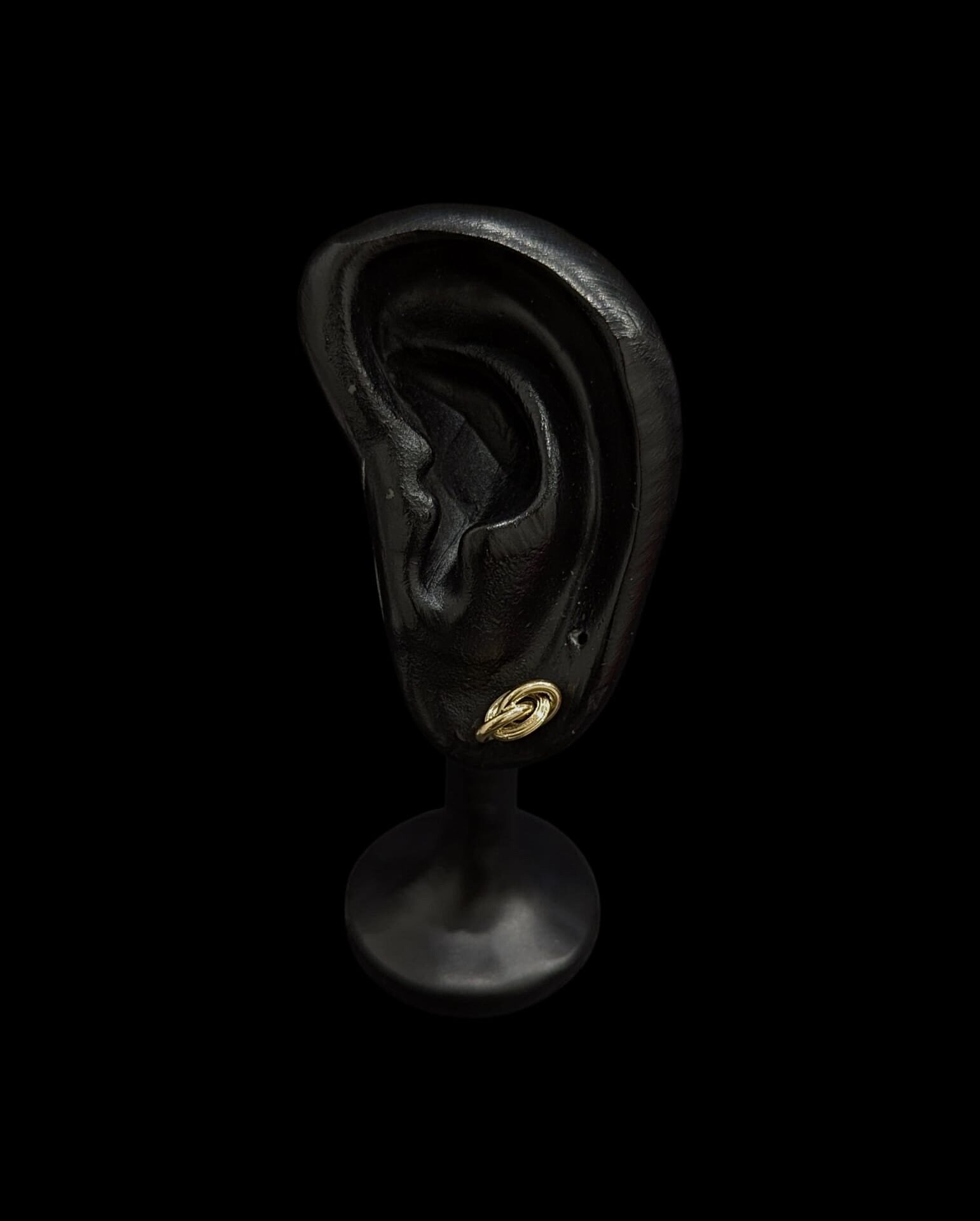 Boucles d'Oreilles Forçat Lisses Canellées 6 mm – Image 3