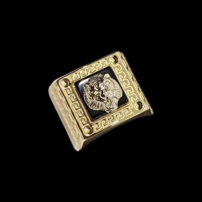 Chevalière Lion Onyx 2 Ors