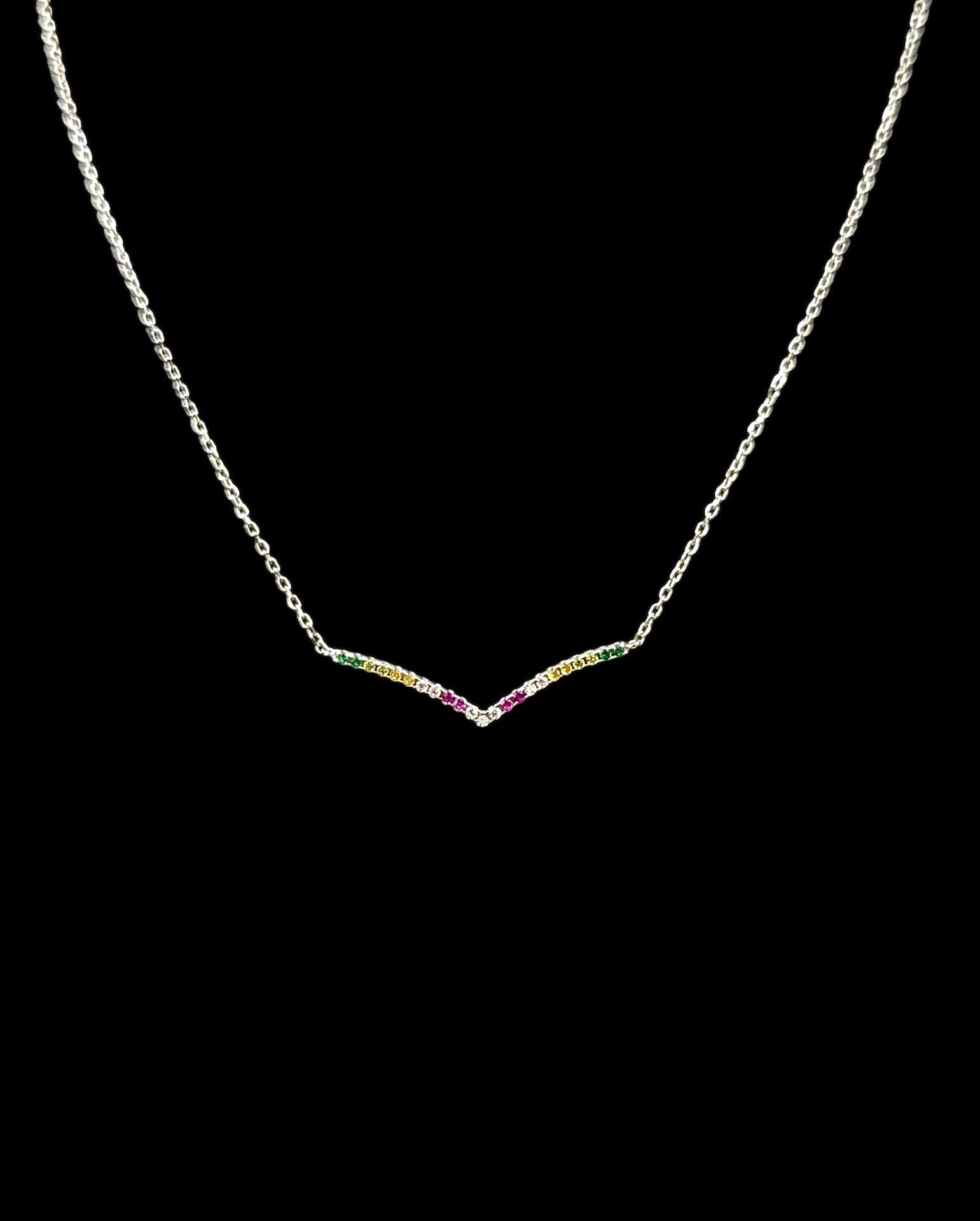 Collier V Serti