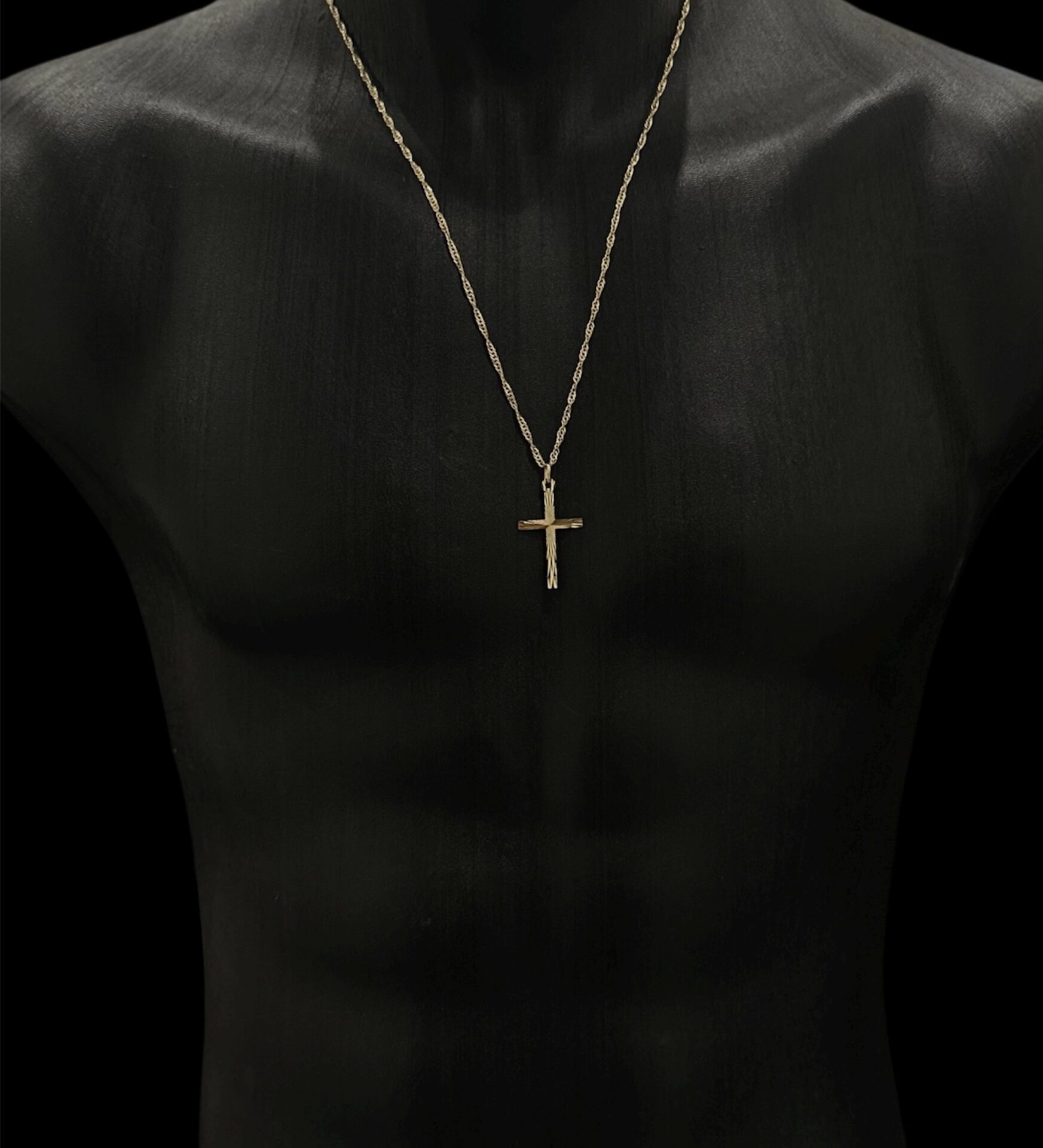 Ensemble Torsadée Croix Ciselée 60 cm – Image 4