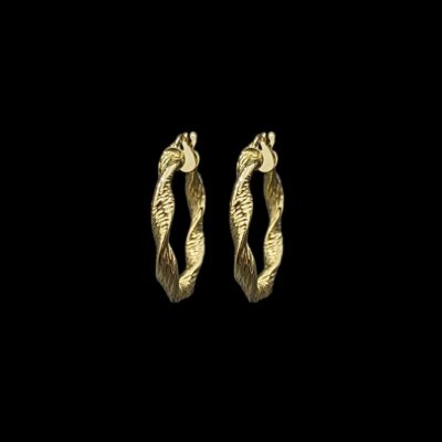 Créoles Torsadées 27 mm 4 mm