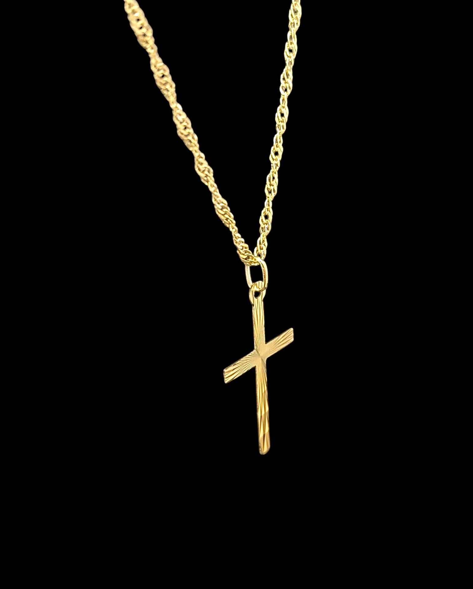 Ensemble Torsadée Croix Ciselée 60 cm – Image 2