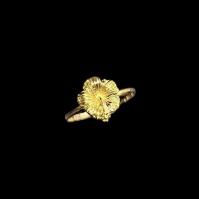 Bague Hibiscus Ciselé