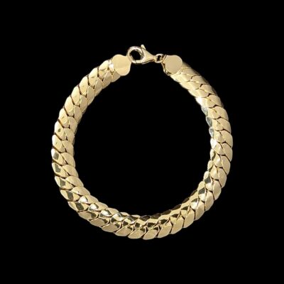 Bracelet Maille Anglaise 9 mm 19 cm