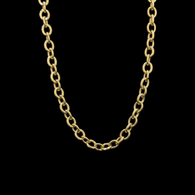 Collier Forçat Lisse Canellé 60 cm 11 mm