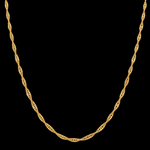 Collier Tortillon 60 cm 2 mm