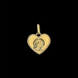 Pendentif coeur vierge