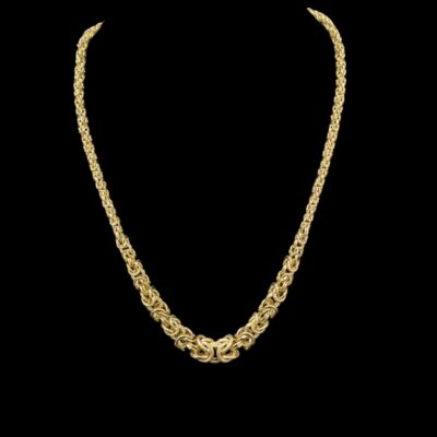 Collier Royal Rond Lisse/Sablé en Chute