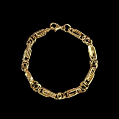 Bracelet Maille Disco 4 mm
