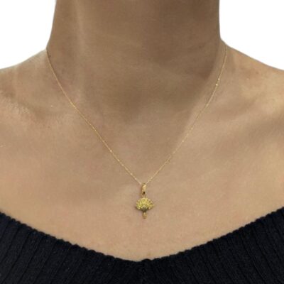 Ensemble Chaine Maille Forçat et Pendentif Arbre du Voyageur