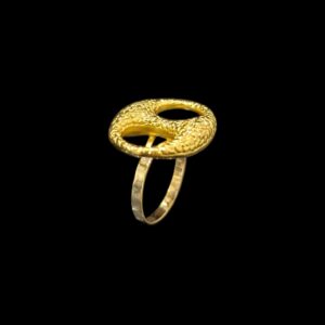 Bague Grain de Café Nuggets Electroformé