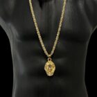 Ensemble maille royale lissa sablé + pendentif pharaon électroformé