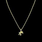 Ensemble pendentif 3 vertus or 18 carars