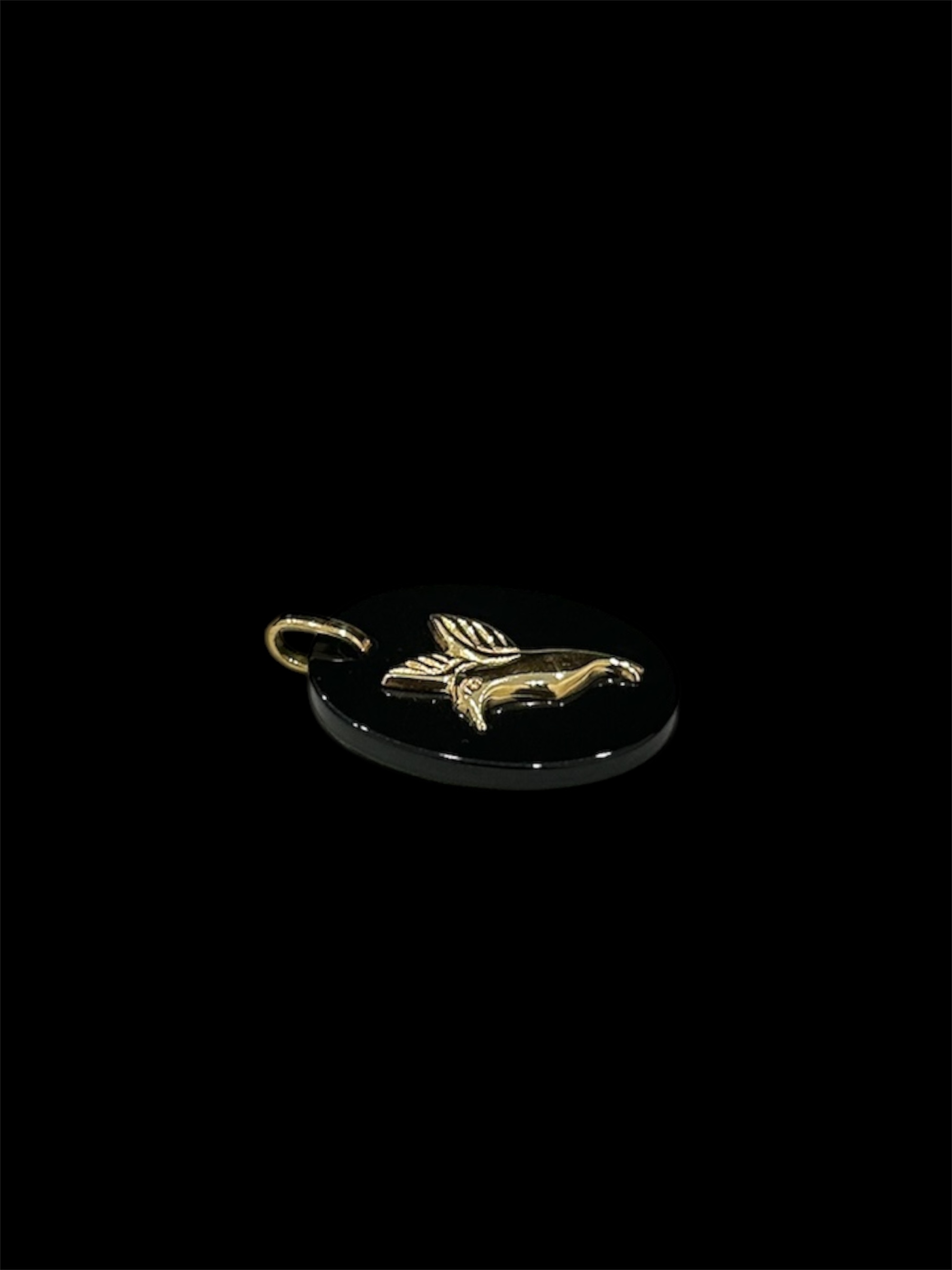 Pendentif onyx colibri