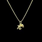 ensemble pendentif 3 vertus or 18 carats