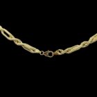 fermoir chaine corde alternée 7mm 70cm