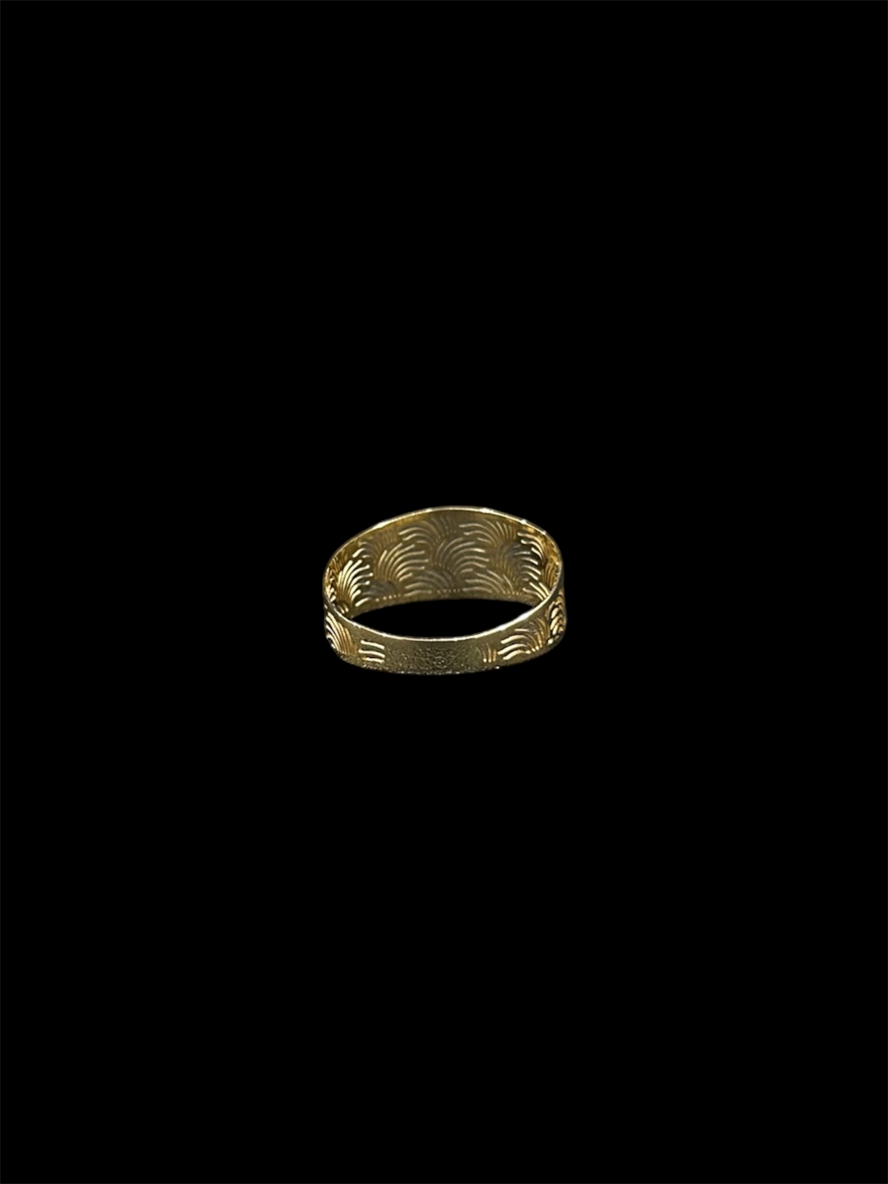 Bague large découpe coquillage 8mm