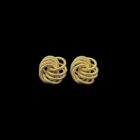 Boucles d'oreilles macaron sablé 30mm