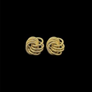 Boucles d'oreilles macaron sablé 30mm