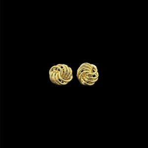 boucles d'oreillle macaron lisse 17mm
