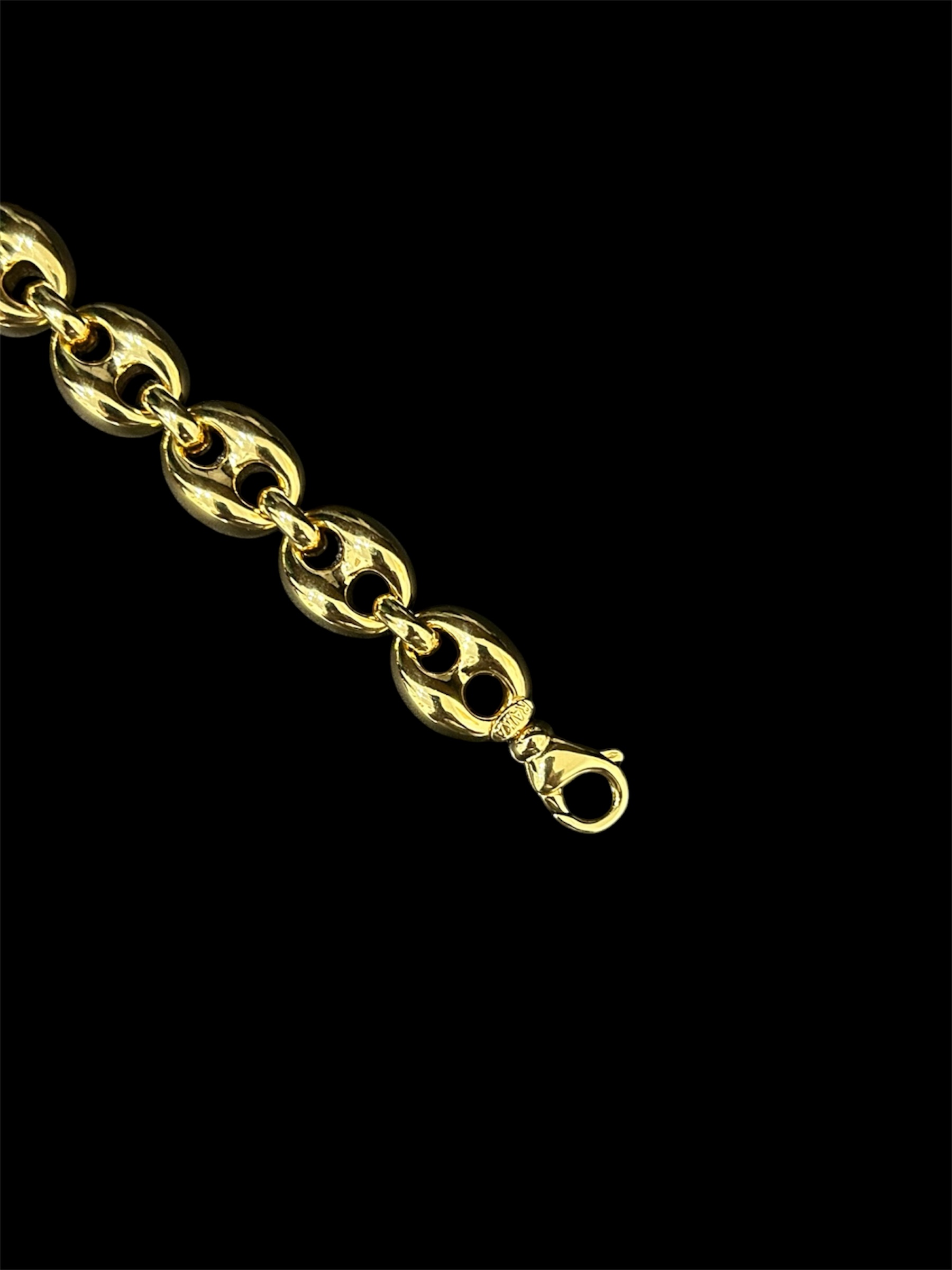 collier maille café 60cm 18mm.