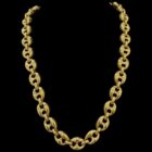collier maille café 60cm 18mm.