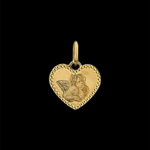 pendentif coeur ange.