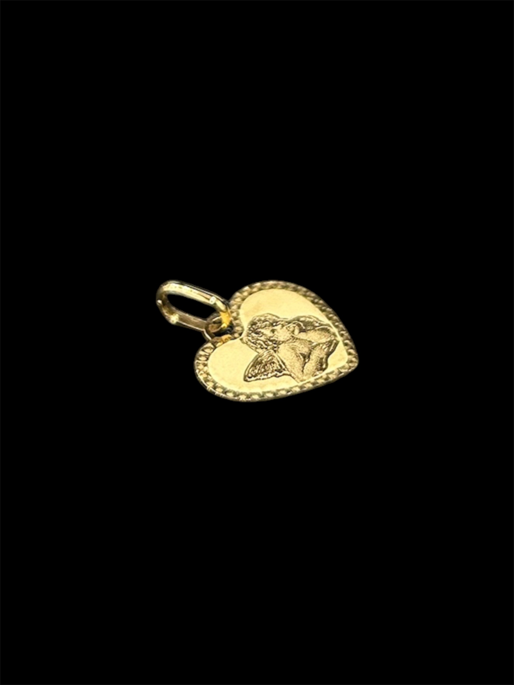 pendentif coeur ange.